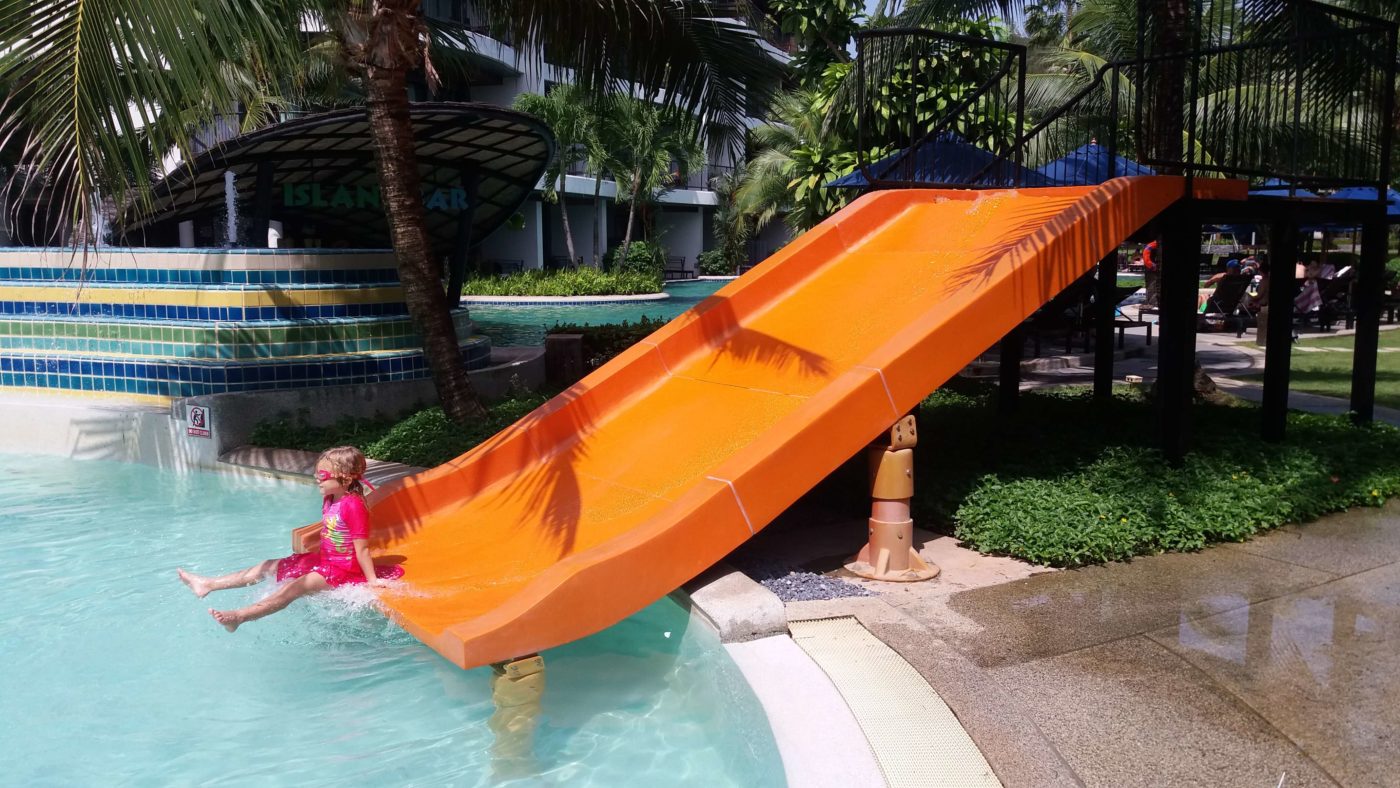 Little Miss water slide, Holiday Inn, Ao Nang, Krabi Province, Thailand