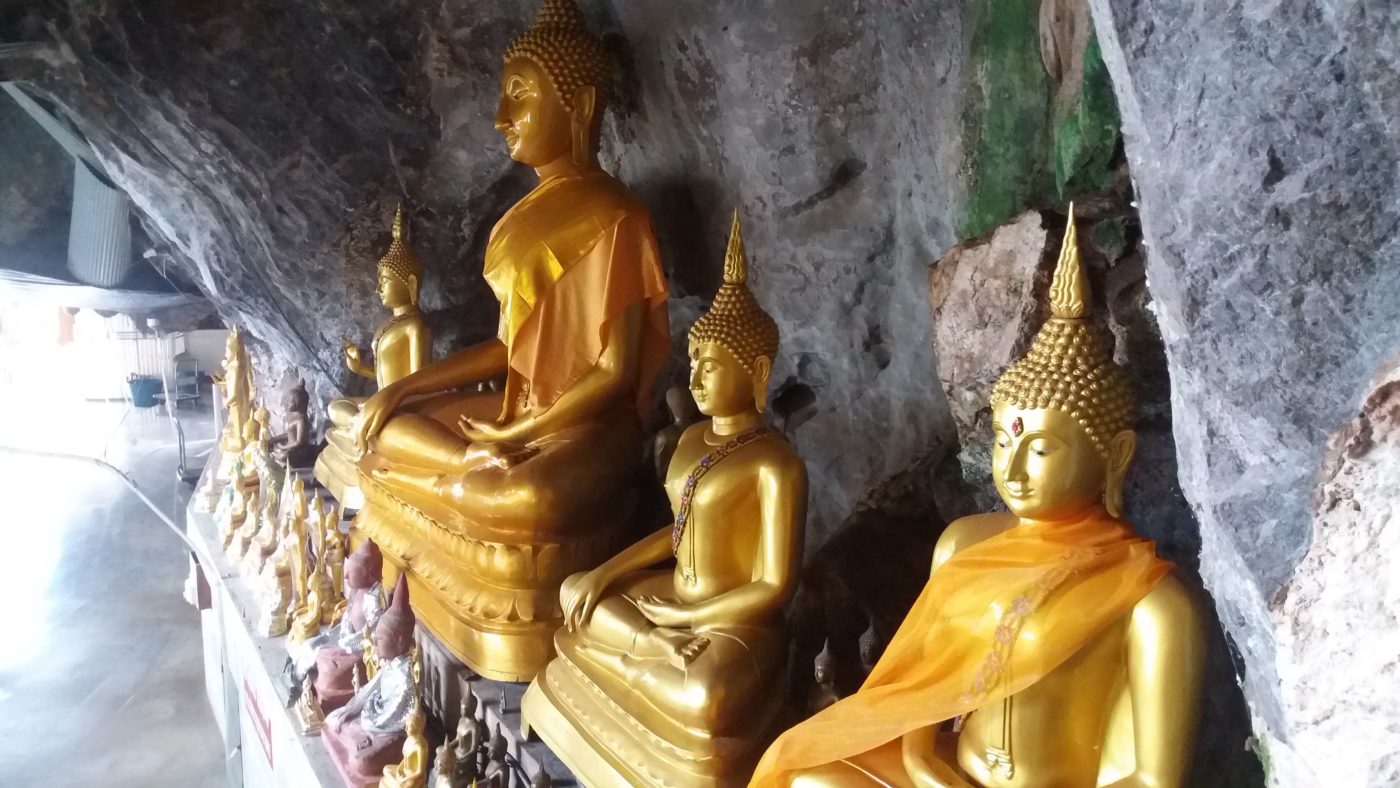 Buddas, Tiger Cave temple, Krabi Province, Thailand