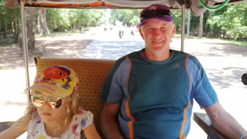 One week in Siem Reap with kids-Ayla and Colin Tuk Tuk