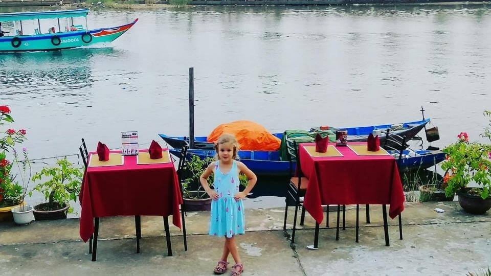 Things to do in Hoi An with kids-riverfront walking and dining-Ayla