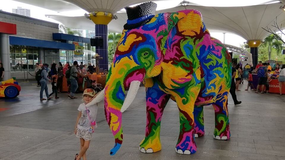 Legoland Malaysia theme park-giant lego elephant-Ayla