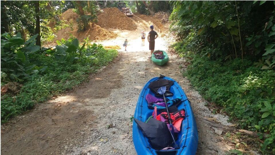 Things to do with kids in Penang-kayaking to rat island