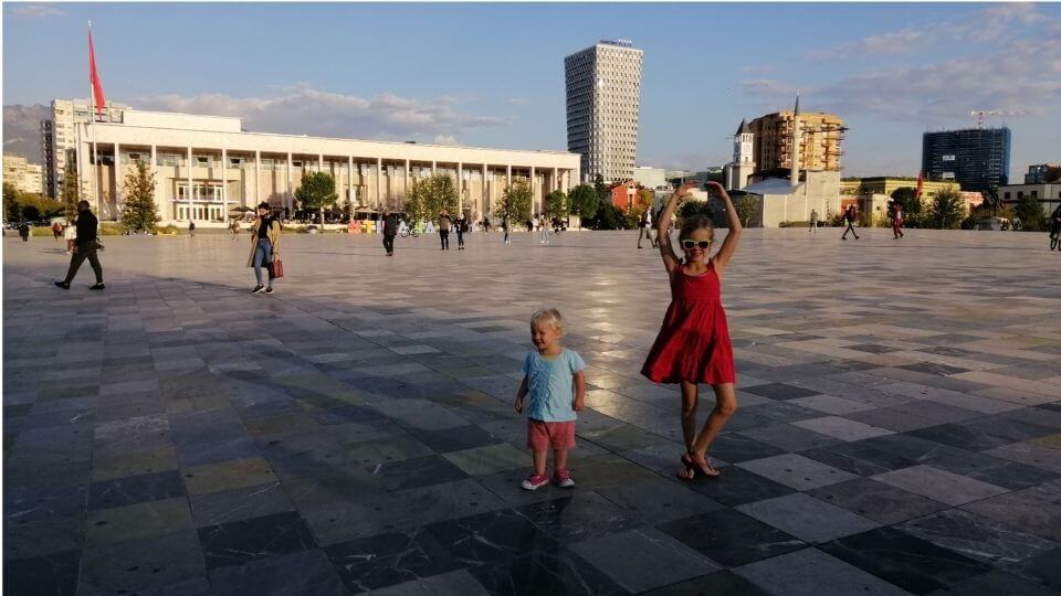 What to do in Tirana-Skanderbeg Square-Ayla and Romy
