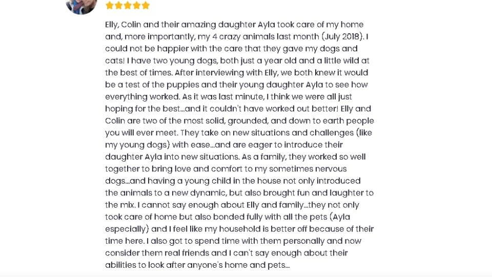 Trusted House Sitters Review-Catherine Review