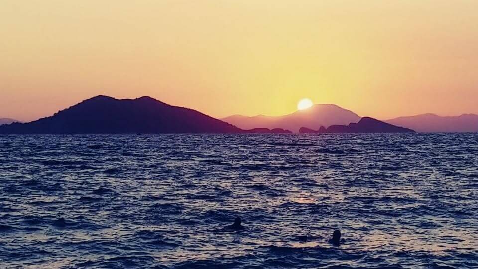 An everyday sunset at Calis beach in Southern Turkey