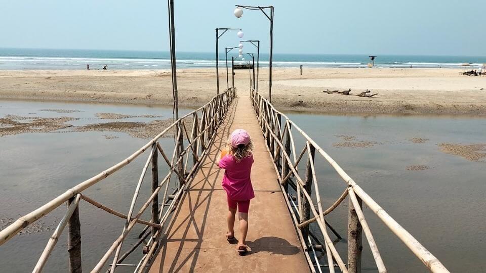 Mandrem could be the best beach in North Goa with its long sandy stretch, shallow lagoon for kids, and great restaurants.