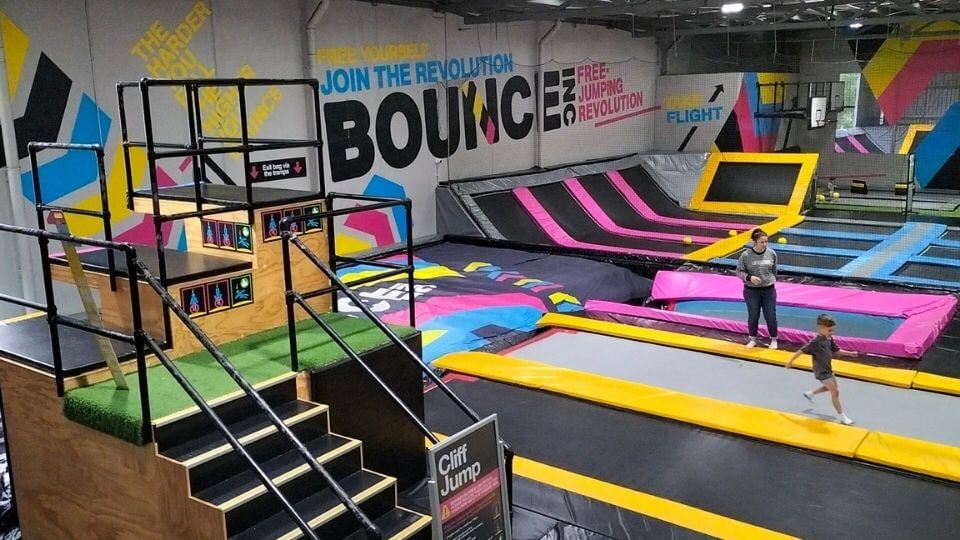 Bounce inc. trampoline park is one of the fantastic things to do in Melbourne with kids, especially on rainy days