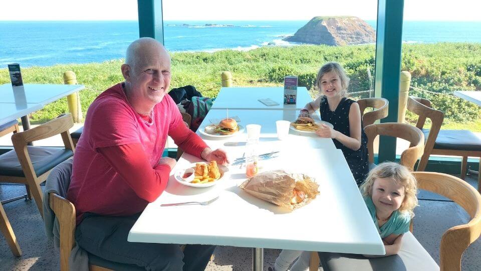 If you're looking for things to do in Phillip Island, dine at the Nobbies cafe for stunning coastal views before exploring the boardwalks.