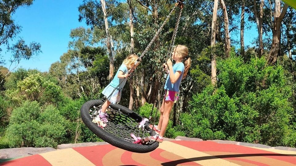 The Seawinds Gardens on the Mornington Peninsula has a fantastic playground for kids