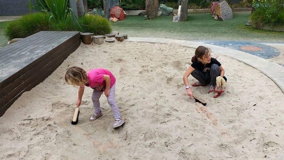 Visit the Melbourne museum where kids can dig for dinosaur bones