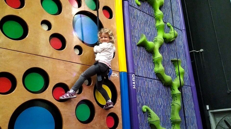 Clip 'n' Climb Berwick is one of the fun things to do with kids in the Dandenong Ranges