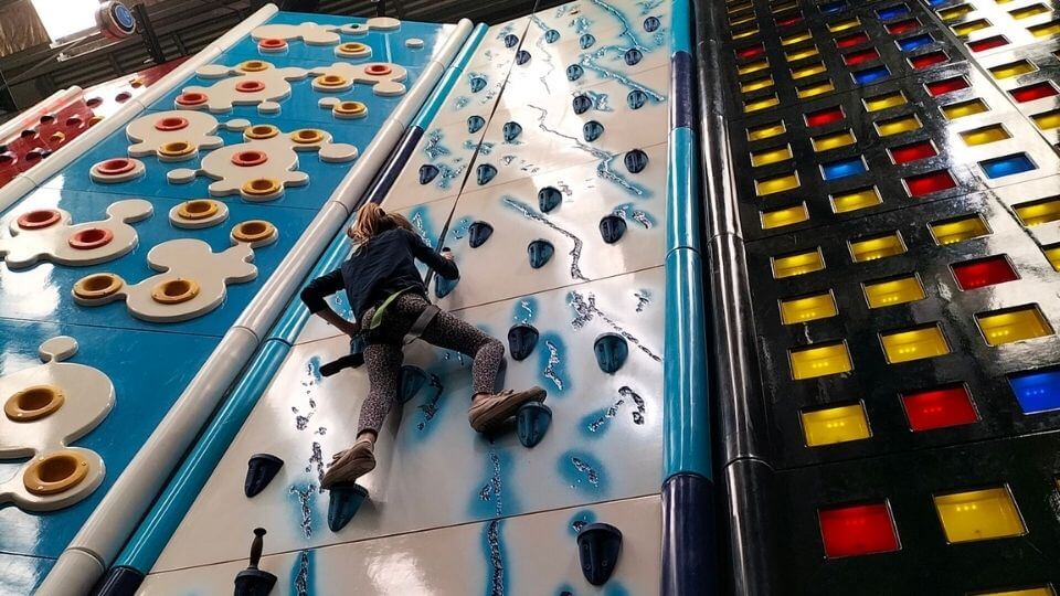 Clip 'n' Climb in Berwick is one of the fun things to do in the Dandenong Ranges with kids