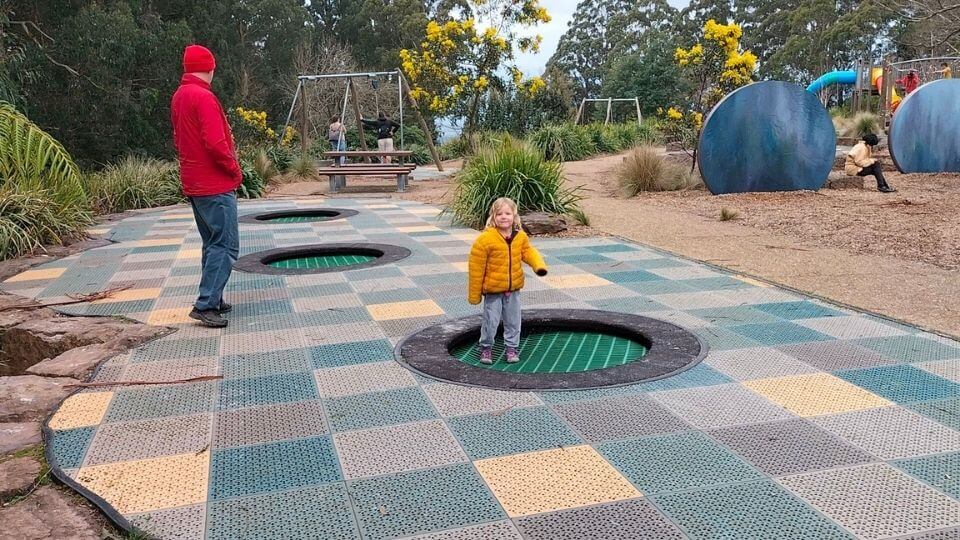 The Olinda Playspace is our top pick of kids playgrounds in the Dandenong Ranges