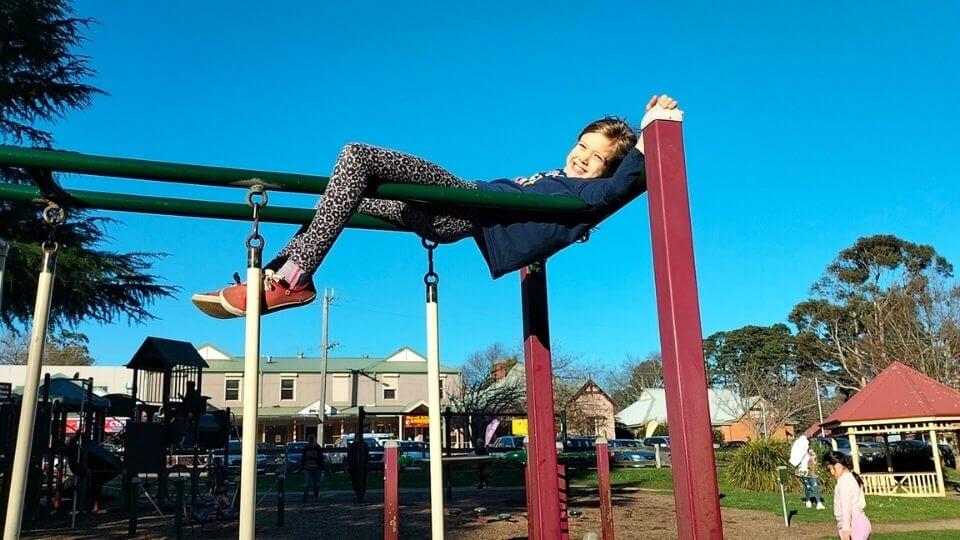The Puffing Billy playground in Emerald is a fun place to hang out for kids in the Dandenong Ranges