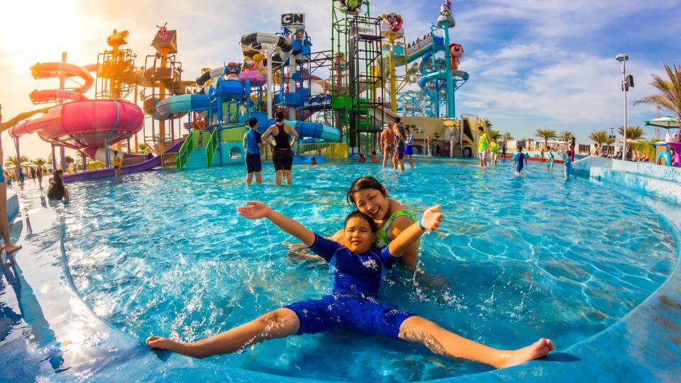 Visiting Pororo Aquapark is one of the fun things to do in Bangkok with kids.