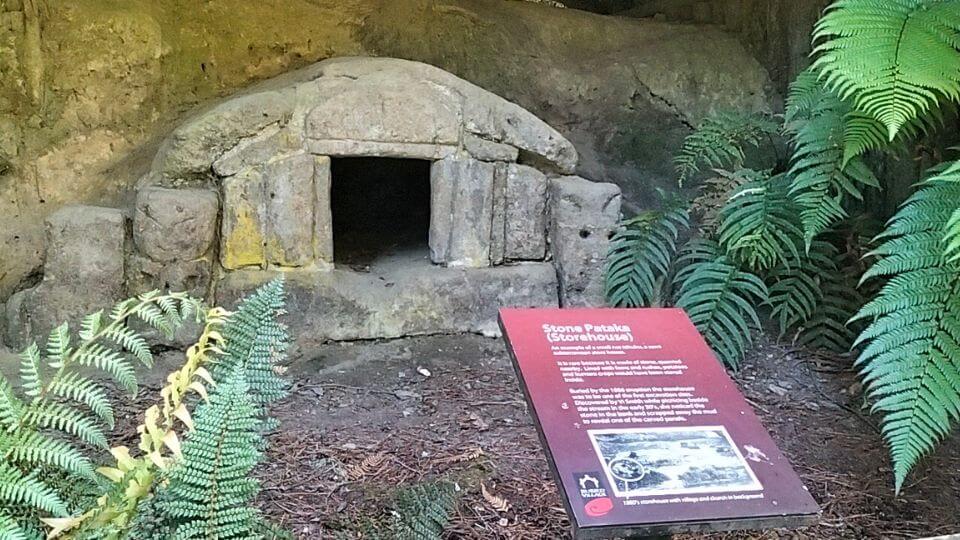 An excavated site at the Buried Village of Te Wairoa near Rotorua.