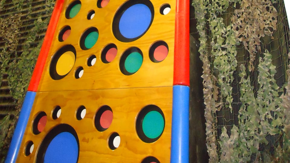 A wall at Clip 'n Climb Christchurch.