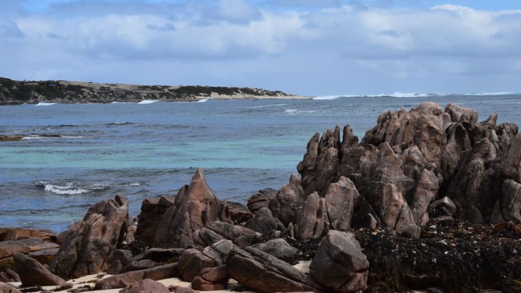 Explore the natural beauty of Margaret River, Western Australia with rugged coastal rocks and scenic ocean views.