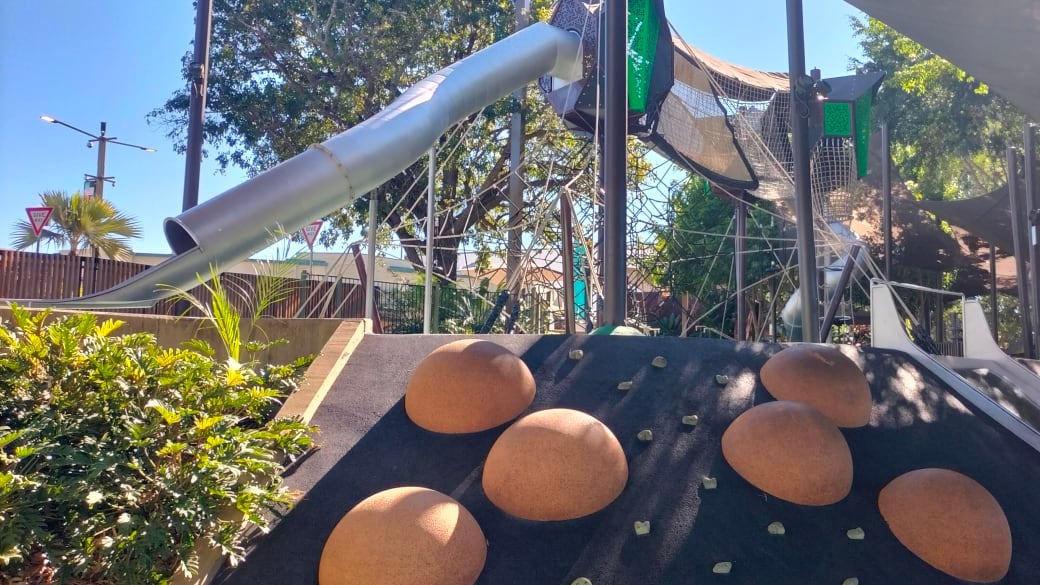 The Fitzroy Adventure Playground at Riverside Park in Rockhampton.